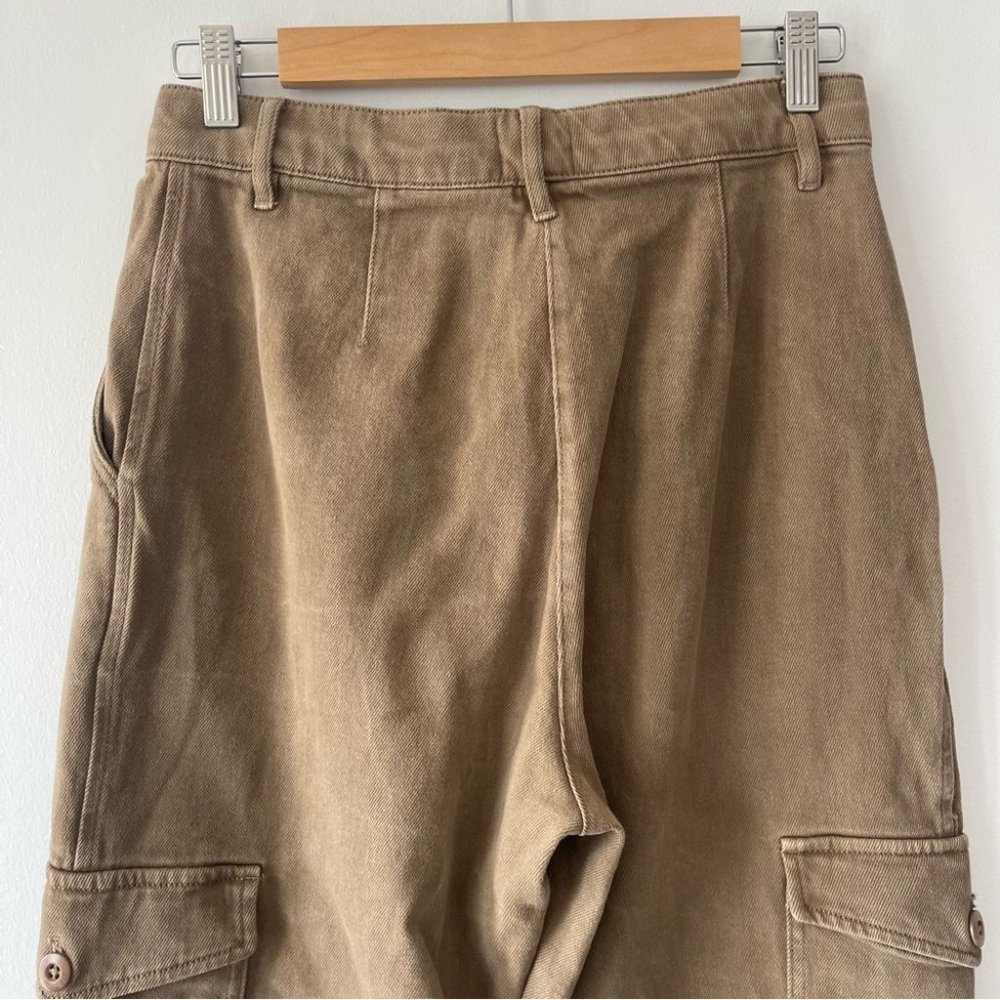 ❌SOLD❌ Wilfred Free Modern Cargo Pant High-waisted cargo pants brown size 8 - Picture 6 of 15